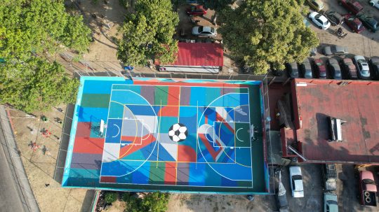 Es recuperada la cancha de usos múltiples del Bloque 17 de la Parroquia Caricuao