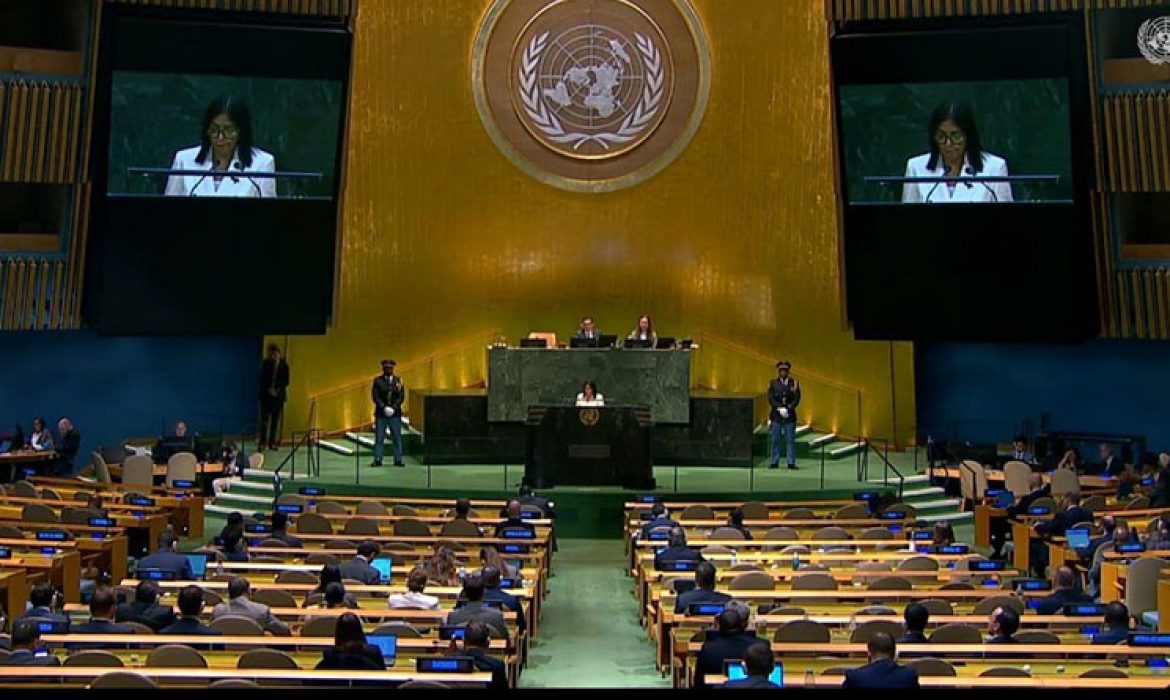 Presidenta Delcy Rodríguez aboga ante la ONU por la cooperación energética y la lucha contra el crimen trasnacional